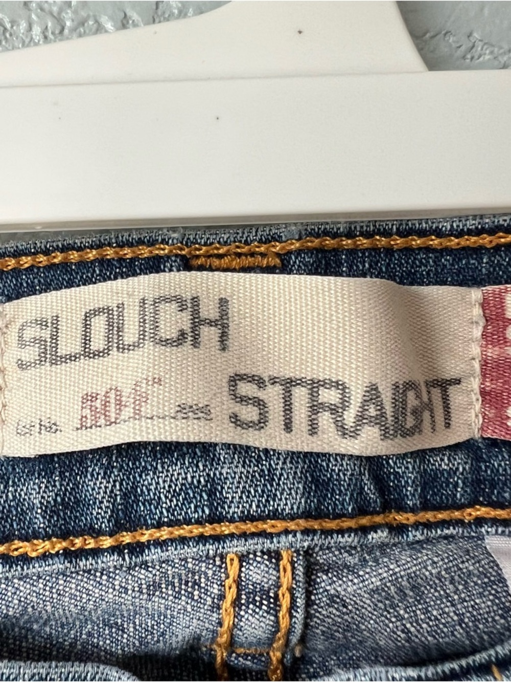 Vintage Y2K Levi’s Slouch Straight Jeans Low Rise Medium Wash Denim Size 3 - Picture 3 of 7